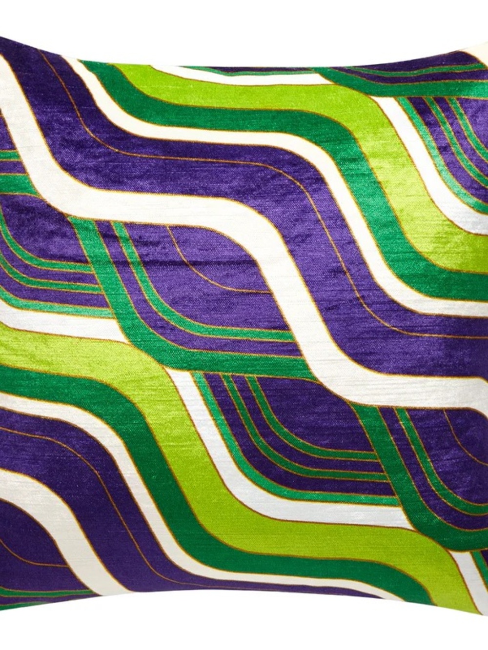Jonathan Adler | Milano Emerald/Purple Mod Tide Pillow - Picture 2 of 4